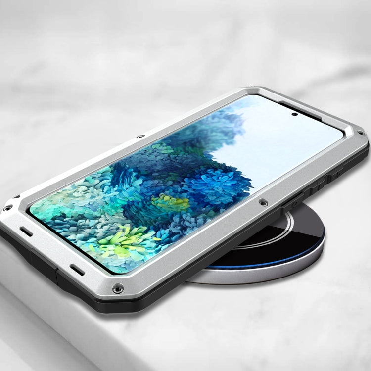 For Galaxy S20 Shockproof Life Waterproof Silicone + Zinc Alloy Protective Case(Silver) - Galaxy Phone Cases by buy2fix | Online Shopping UK | buy2fix