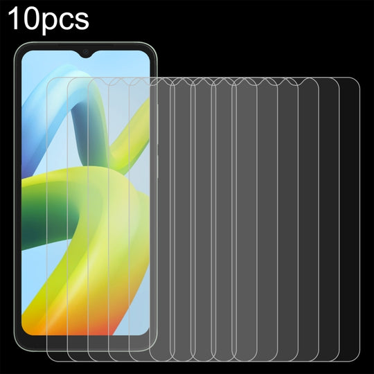 For Xiaomi Redmi A2 / A2+ / A1 / A1+ / Xiaomi Poco C50 / C51 10Ppcs 0.26mm 9H 2.5D Tempered Glass Film
