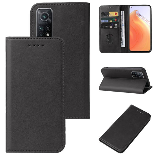 For Xiaomi Mi 10T Pro / Mi 10T 5G Magnetic Closure Leather Phone Case(Black)