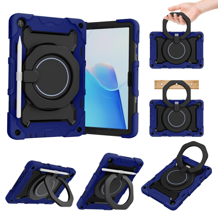 For Huawei MatePad T 10s / T10 Armor Contrast Color Silicone + PC Tablet Case(Dark Blue) - Huawei by buy2fix | Online Shopping UK | buy2fix