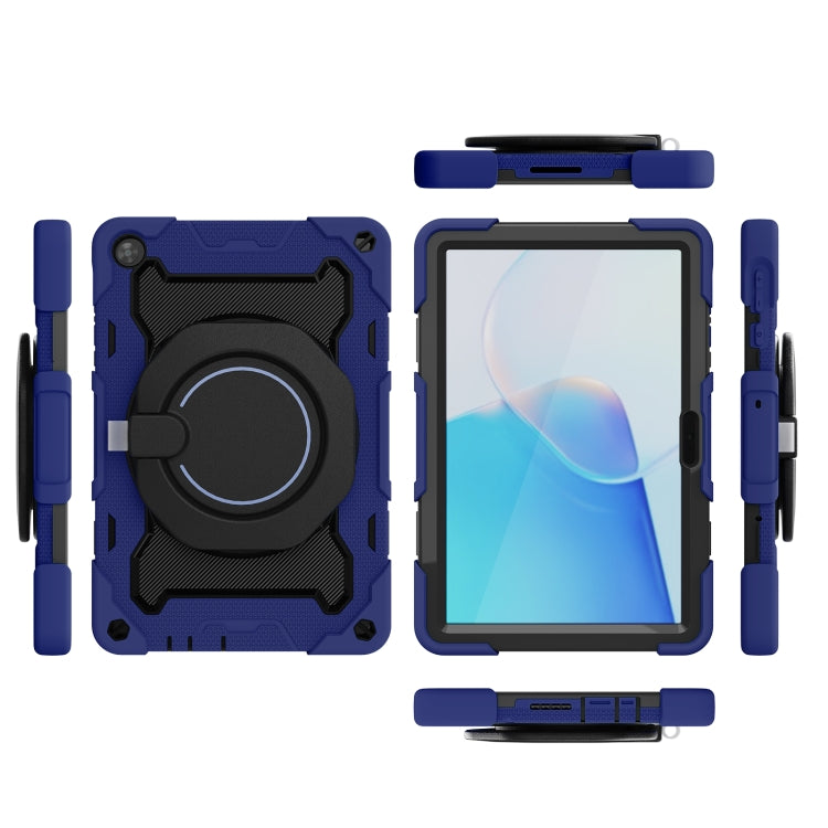 For Huawei MatePad T 10s / T10 Armor Contrast Color Silicone + PC Tablet Case(Dark Blue) - Huawei by buy2fix | Online Shopping UK | buy2fix