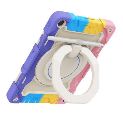 For Huawei MatePad T 10s / T10 Armor Contrast Color Silicone + PC Tablet Case(Rainbow Pink) - Huawei by buy2fix | Online Shopping UK | buy2fix