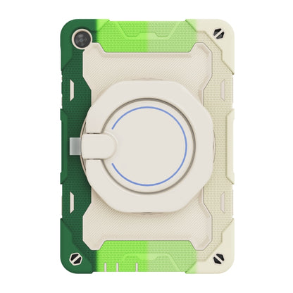 For Huawei MatePad T 10s / T10 Armor Contrast Color Silicone + PC Tablet Case(Rainbow Green) - Huawei by buy2fix | Online Shopping UK | buy2fix