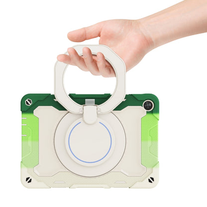 For Huawei MatePad T 10s / T10 Armor Contrast Color Silicone + PC Tablet Case(Rainbow Green) - Huawei by buy2fix | Online Shopping UK | buy2fix