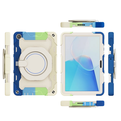 For Huawei MatePad T 10s / T10 Armor Contrast Color Silicone + PC Tablet Case(Rainbow Blue) - Huawei by buy2fix | Online Shopping UK | buy2fix