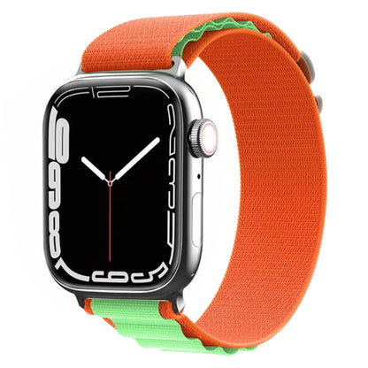 Nylon Watch Band For Apple Watch Series 8&7 45mm / SE 2&6&SE&5&4 44mm / 3&2&1 42mm (Green) - Watch Bands by buy2fix | Online Shopping UK | buy2fix