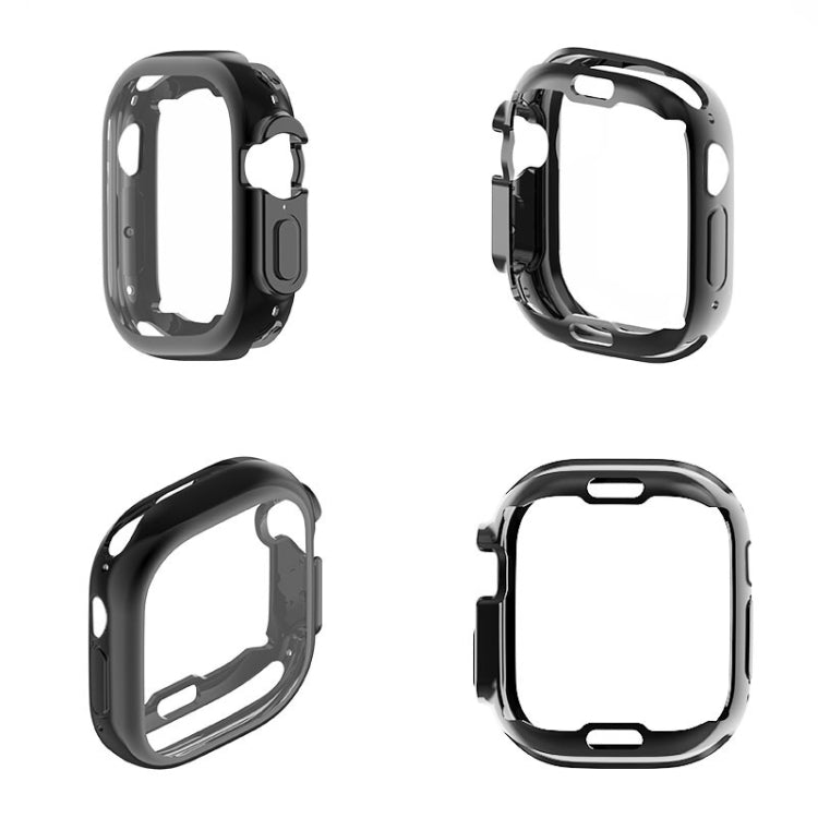 PET Film TPU Watch Case For Apple Watch Ultra 49mm / Ultra 2 49mm(Dark Cyan) - Watch Cases by buy2fix | Online Shopping UK | buy2fix