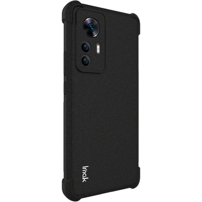 For Xiaomi Redmi K50 Ultra / 12T imak All-inclusive Shockproof Airbag TPU Phone Case(Matte Black) - Xiaomi Cases by imak | Online Shopping UK | buy2fix