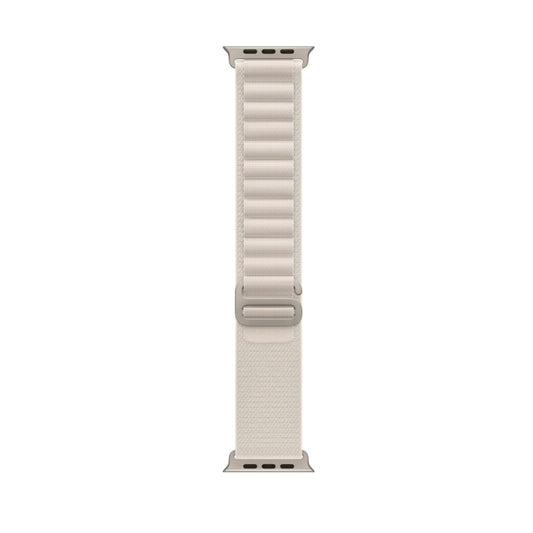 Nylon Loop Watch Band For Apple Watch 46mm / 49mm / 45mm / 44mm(Starlight) by buy2fix