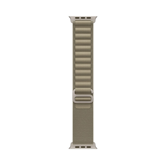 Nylon Loop Watch Band For Apple Watch 46mm / 49mm / 45mm / 44mm(Olive) by buy2fix