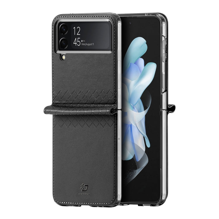 For Samsung Galaxy Z Flip4 DUX DUCIS Bril Series PU + TPU Phone Case(Black) - Galaxy Z Flip4 5G Cases by DUX DUCIS | Online Shopping UK | buy2fix