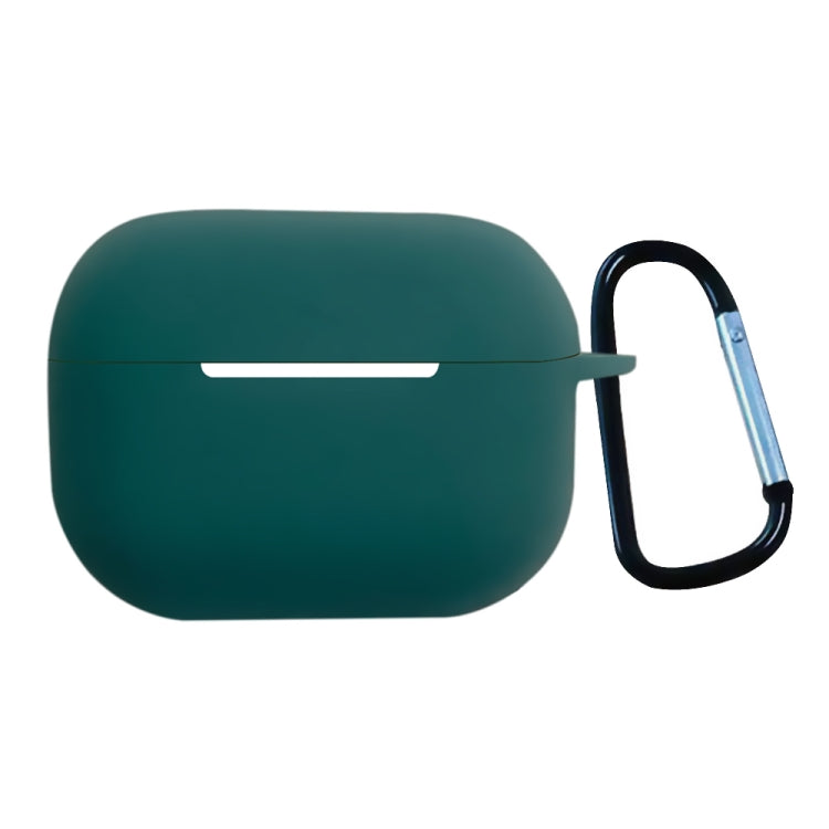 Earphone Silicone Protective Case with Buckle For AirPods Pro 2(Dark Green) - For AirPods Pro 2 by buy2fix | Online Shopping UK | buy2fix