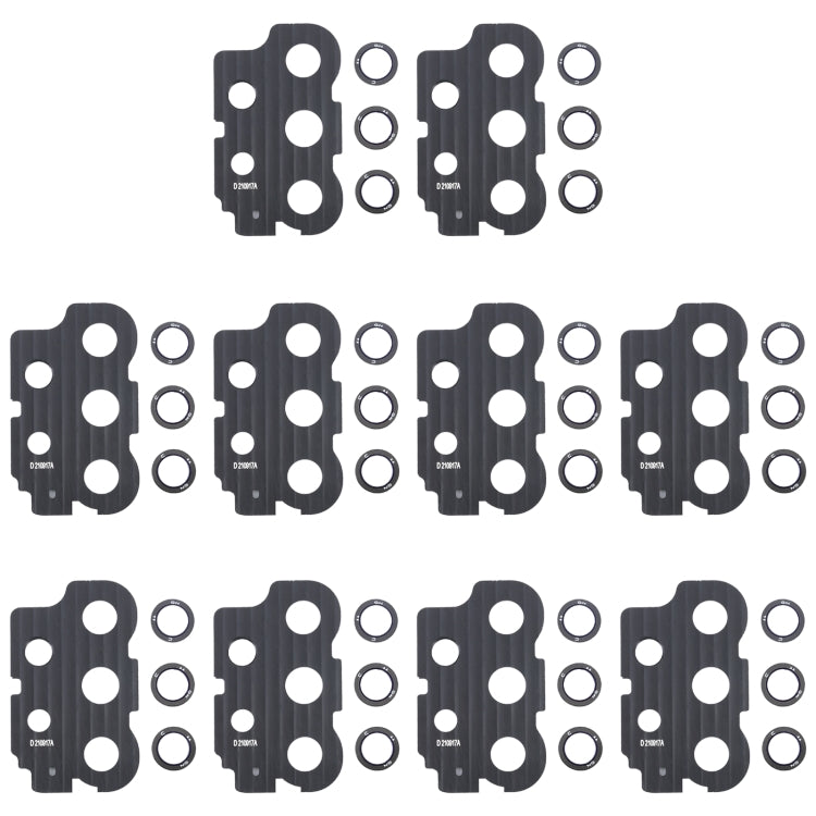 For Samsung Galaxy A73 5G SM-A736B 10pcs Camera Lens Cover - Camera Series by buy2fix | Online Shopping UK | buy2fix