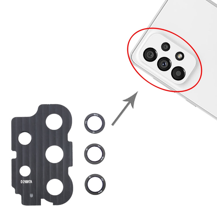 For Samsung Galaxy A73 5G SM-A736B 10pcs Camera Lens Cover - Camera Series by buy2fix | Online Shopping UK | buy2fix