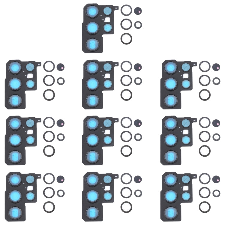 For Samsung Galaxy S22 Ultra 5G SM-S908B 10pcs Camera Lens Cover -  by buy2fix | Online Shopping UK | buy2fix