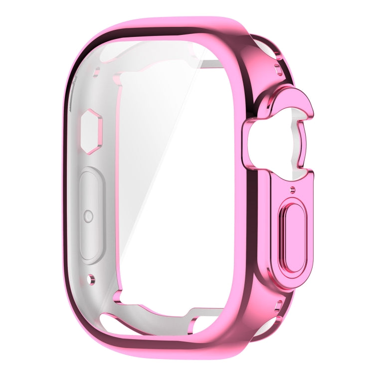TPU All-inclusive Electroplating Protective Case For Apple Watch Ultra 1 / 2 / 3 49mm(Pink) by buy2fix