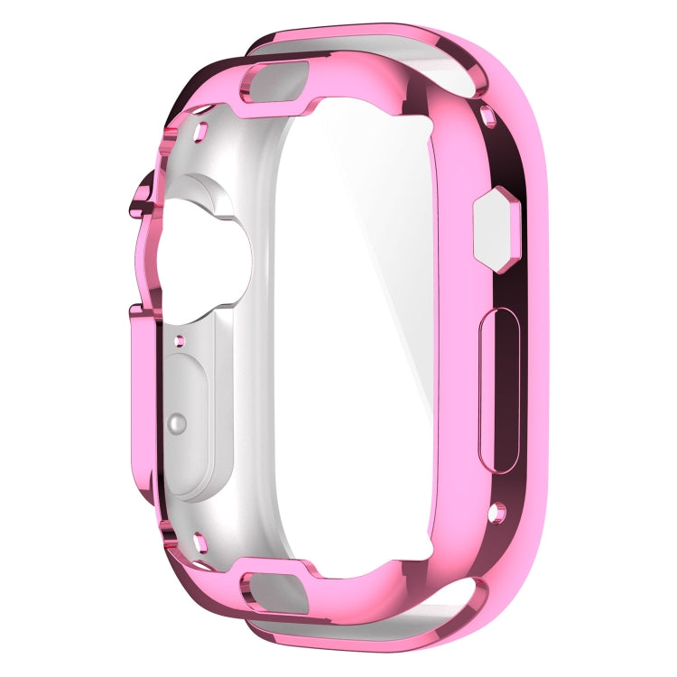 TPU All-inclusive Electroplating Protective Case For Apple Watch Ultra 1 / 2 / 3 49mm(Pink) by buy2fix