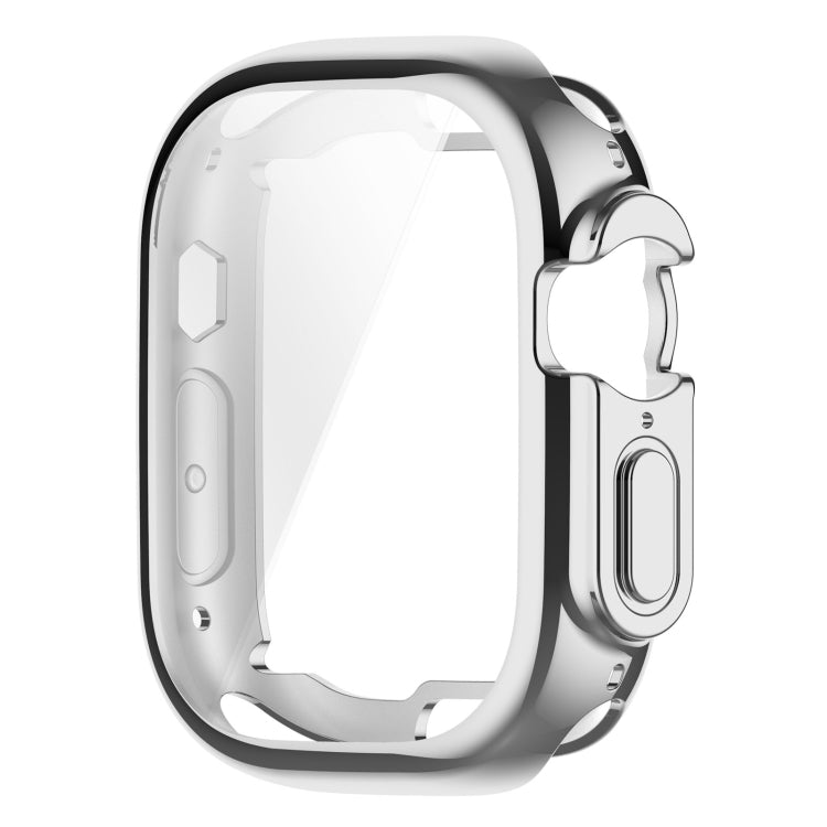 TPU All-inclusive Electroplating Protective Case For Apple Watch Ultra 1 / 2 / 3 49mm(Silver) by buy2fix