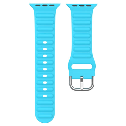 Ocean Ripple Watch Band For Apple Watch Series 8&7 45mm / SE 2&6&SE&5&4 44mm(Sky Blue) - Watch Bands by buy2fix | Online Shopping UK | buy2fix