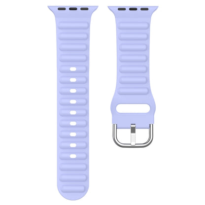 Ocean Ripple Watch Band For Apple Watch Series 8&7 45mm / SE 2&6&SE&5&4 44mm(Lilac) - Watch Bands by buy2fix | Online Shopping UK | buy2fix