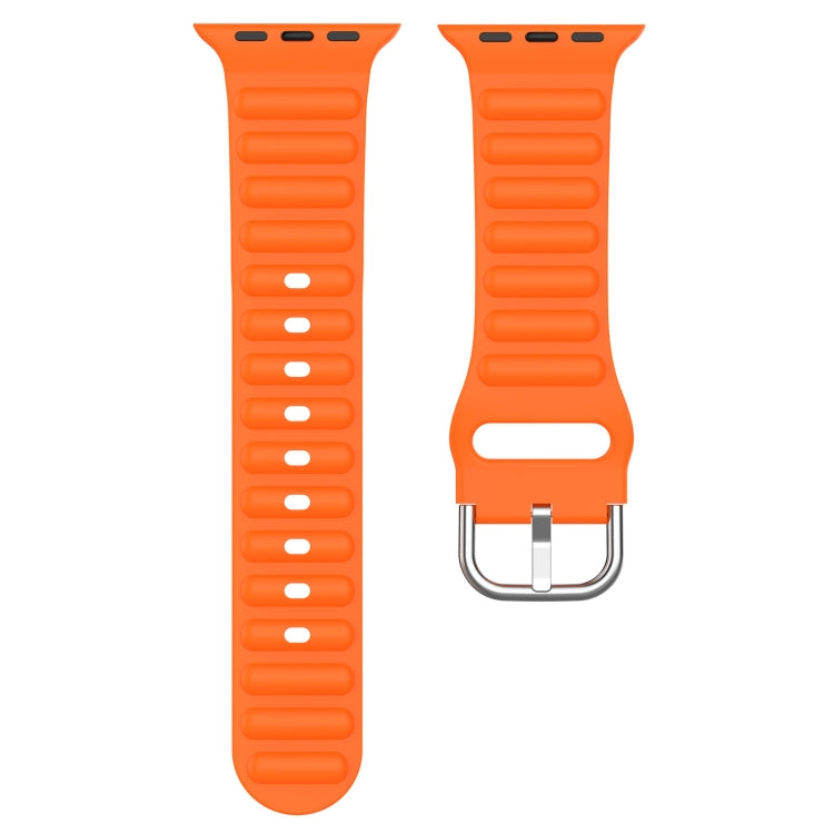 Ocean Ripple Watch Band For Apple Watch Series 8&7 41mm / SE 2&6&SE&5&4 40mm(Orange) - Watch Bands by buy2fix | Online Shopping UK | buy2fix