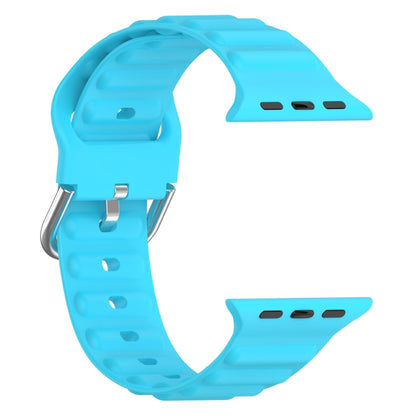 Ocean Ripple Watch Band For Apple Watch Series 8&7 41mm / SE 2&6&SE&5&4 40mm(Sky Blue) - Watch Bands by buy2fix | Online Shopping UK | buy2fix