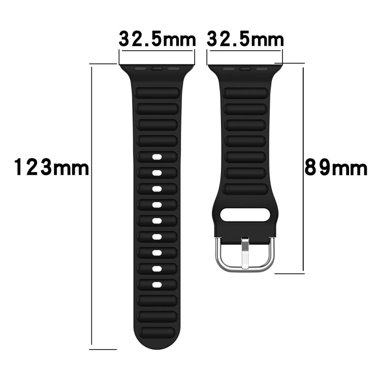 Ocean Ripple Watch Band For Apple Watch Series 8&7 41mm / SE 2&6&SE&5&4 40mm(Sky Blue) - Watch Bands by buy2fix | Online Shopping UK | buy2fix