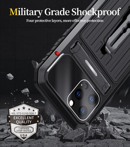 For iPhone 14 Pro Armor Life Waterproof Shockproof Splash-proof Dust-proof Phone Case(Red) - iPhone 14 Pro Cases by buy2fix | Online Shopping UK | buy2fix