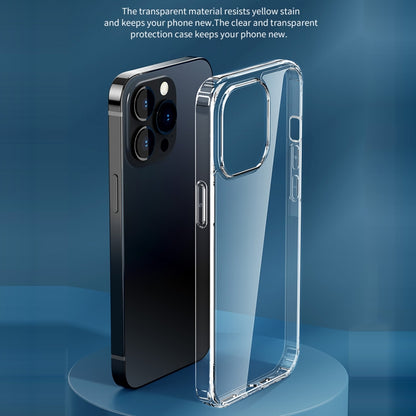 For iPhone 14 ROCK Pure Series Phone Case (Transparent) - iPhone 14 Cases by ROCK | Online Shopping UK | buy2fix