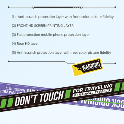 For iPhone 14 ROCK InShare Travel Series PC+TPU Phone Case (D915 Highway) - iPhone 14 Cases by ROCK | Online Shopping UK | buy2fix