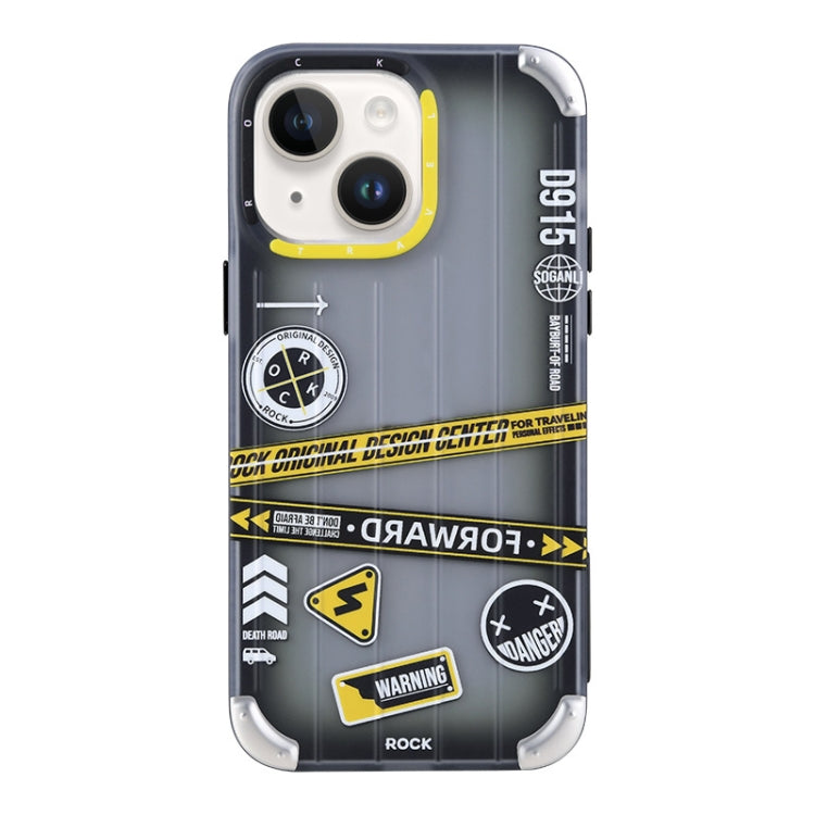 For iPhone 14 Plus ROCK InShare Travel Series PC+TPU Phone Case (D915 Highway) - iPhone 14 Plus Cases by ROCK | Online Shopping UK | buy2fix