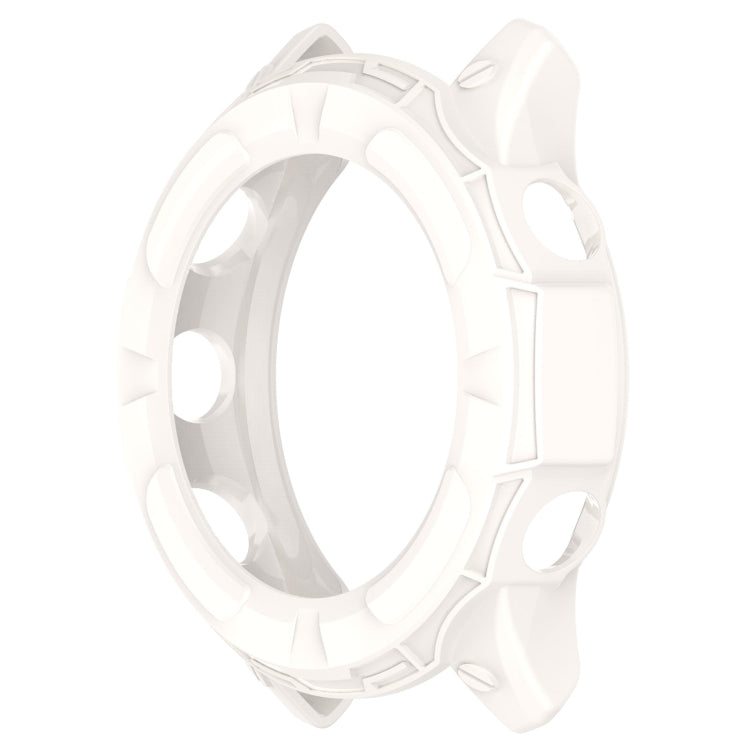 For Garmin Forerunner 255S TPU Armor Hollow Protective Case(Ivory White) by buy2fix