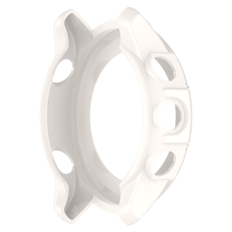 For Garmin Forerunner 255S TPU Armor Hollow Protective Case(Ivory White) by buy2fix