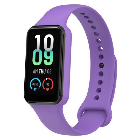 For Amazfit Band 7 Silicone Watch Band(Purple)