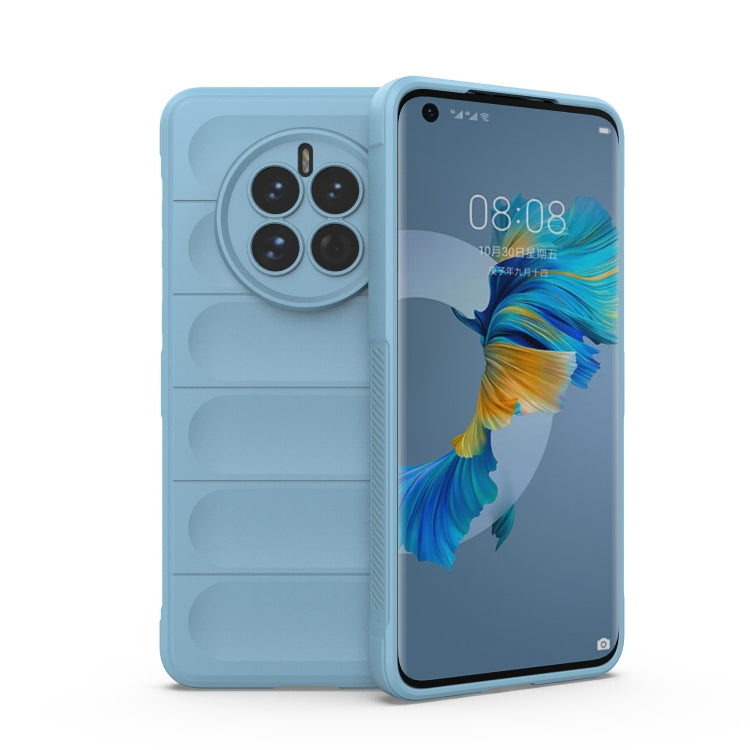 For Huawei Mate 50 Magic Shield TPU + Flannel Phone Case(Light Blue) - Huawei Cases by buy2fix | Online Shopping UK | buy2fix