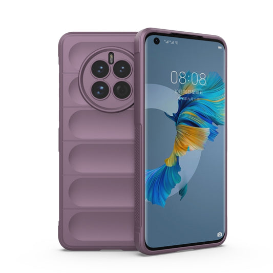 For Huawei Mate 50 Magic Shield TPU + Flannel Phone Case(Purple) - Huawei Cases by buy2fix | Online Shopping UK | buy2fix