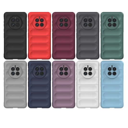 For Huawei Mate 50 Magic Shield TPU + Flannel Phone Case(Grey) by buy2fix