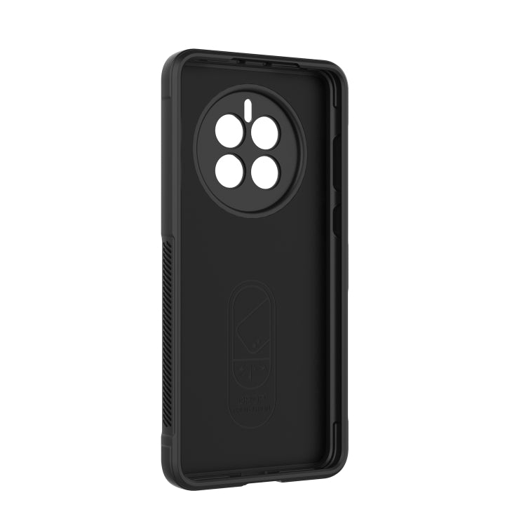 For Huawei Mate 50 Magic Shield TPU + Flannel Phone Case(Black) - Huawei Cases by buy2fix | Online Shopping UK | buy2fix