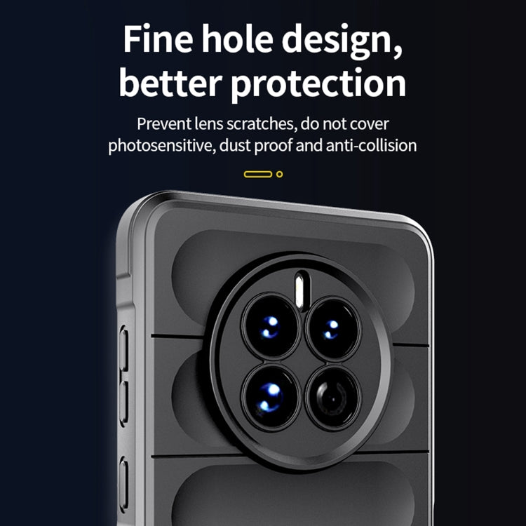 For Huawei Mate 50 Magic Shield TPU + Flannel Phone Case(Grey) - Huawei Cases by buy2fix | Online Shopping UK | buy2fix