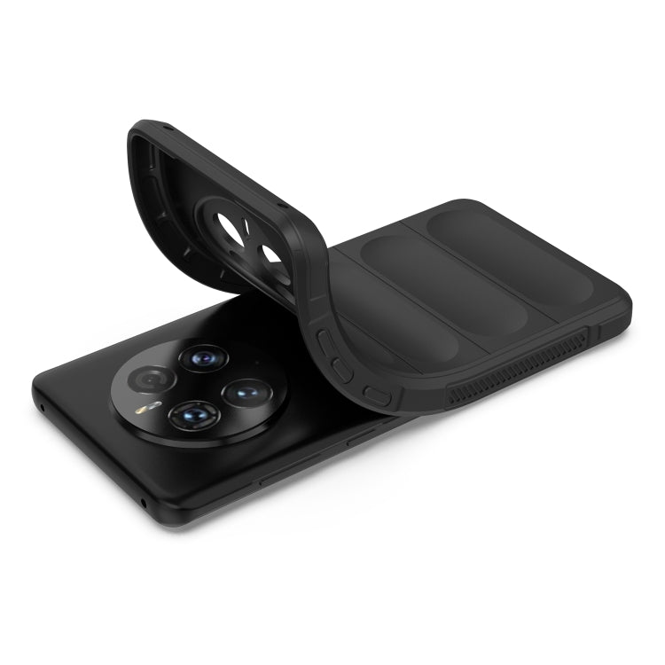 For Huawei Mate 50 Pro Magic Shield TPU + Flannel Phone Case(Dark Green) - Huawei Cases by buy2fix | Online Shopping UK | buy2fix