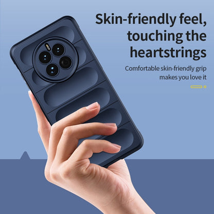 For Huawei Mate 50 Pro Magic Shield TPU + Flannel Phone Case(Dark Green) - Huawei Cases by buy2fix | Online Shopping UK | buy2fix