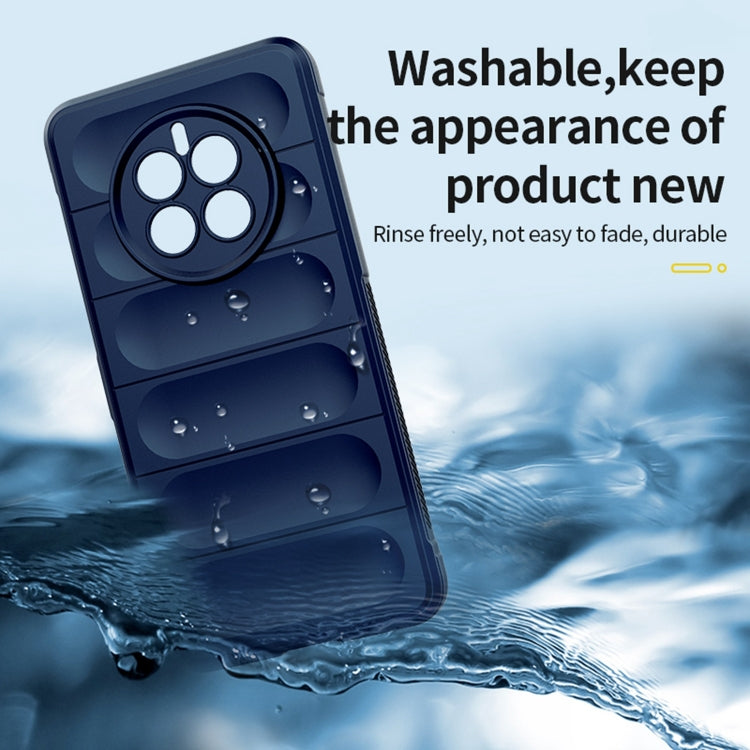 For Huawei Mate 50 Pro Magic Shield TPU + Flannel Phone Case(Light Blue) - Huawei Cases by buy2fix | Online Shopping UK | buy2fix