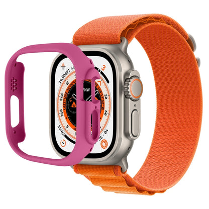 Half-inclusive PC Protective Case For Apple Watch Ultra 1 / 2 / 3 49mm(Rose Red) by buy2fix