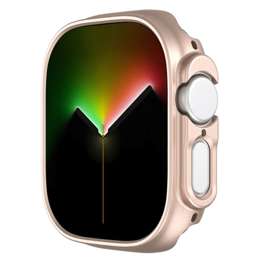 For Apple Watch Ultra 1 / 2 / 3 49mm Half-inclusive Frosted PC Protective Case(Rose Gold) by buy2fix