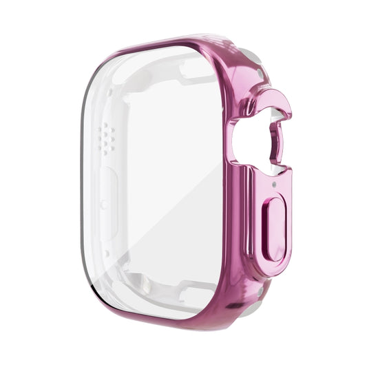 All-inclusive Plating TPU Protective Case For Apple Watch Ultra 49mm(Pink) by buy2fix