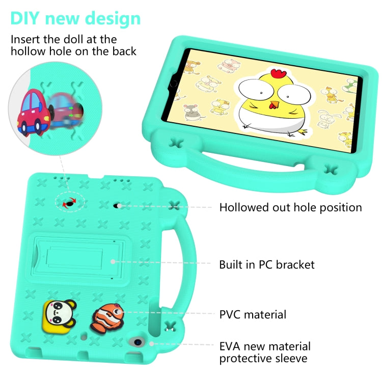Handle Kickstand Children EVA Shockproof Tablet Case For iPad mini 1 / 2 / 3 / 4 / 5(Mint Green) - More iPad Cases by buy2fix | Online Shopping UK | buy2fix
