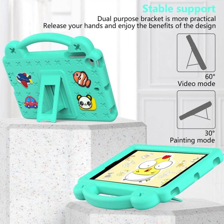 Handle Kickstand Children EVA Shockproof Tablet Case For iPad mini 1 / 2 / 3 / 4 / 5(Mint Green) - More iPad Cases by buy2fix | Online Shopping UK | buy2fix