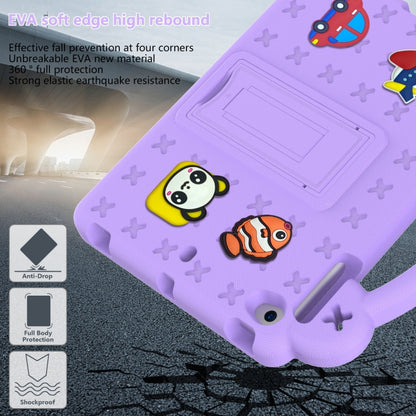Handle Kickstand Children EVA Shockproof Tablet Case For iPad mini 1 / 2 / 3 / 4 / 5(Light Purple) - More iPad Cases by buy2fix | Online Shopping UK | buy2fix