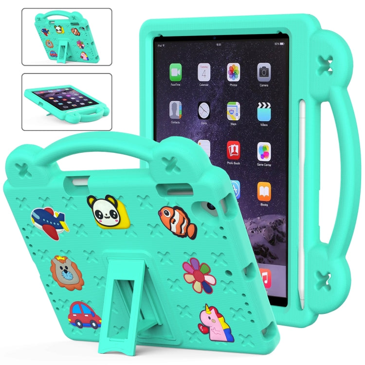 Handle Kickstand Children EVA Shockproof Tablet Case For iPad Air / Air 2 / iPad 5 / 6 / Pro 9.7(Mint Green) - More iPad Cases by buy2fix | Online Shopping UK | buy2fix