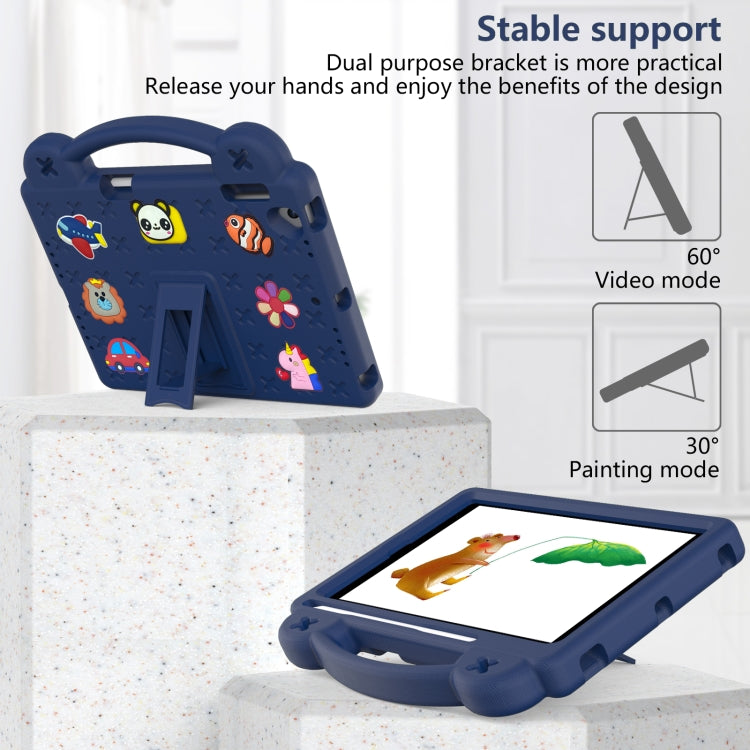 Handle Kickstand Children EVA Shockproof Tablet Case For iPad Air / Air 2 / iPad 5 / 6 / Pro 9.7(Navy Blue) - More iPad Cases by buy2fix | Online Shopping UK | buy2fix